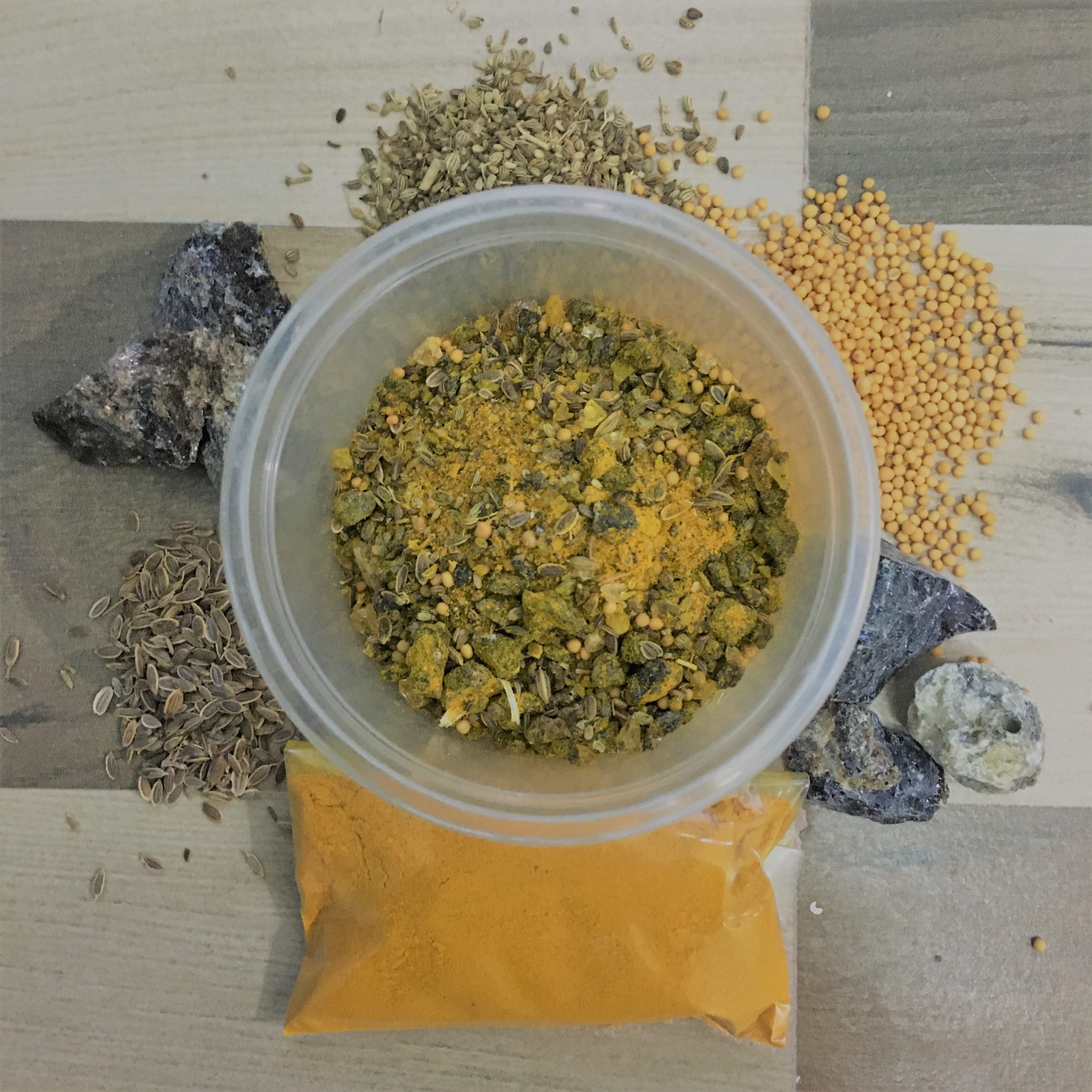 Mooligai Sambrani/<br>Muligai Saampirani Set<br>(மூலிகை சாம்பிராணி செட்)<br>100g